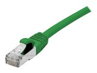 DEXLAN Cordon RJ45 catgorie 6A S/FTP LSOH snagless vert - 0,5 m