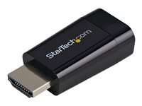 StarTech.com Adaptateur Compact HDMI vers VGA - Convertisseur Video HDMI vers VGA - 1920 x 1280 / 1080p - adaptateur video - HDMI / VGA - 4.5 cm