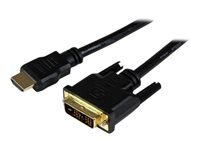 StarTech.com Cable HDMI vers DVI-D M/M 1,5 m - Cordon HDMI vers DVI-D Male / Male - 1,5 Metres Noir - Plaques Or - cable adaptateur - HDMI / DVI - 1.5 m