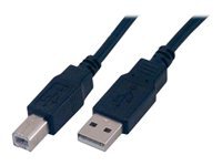 Cable USB 2.0 MCL 5 m USB A/USB B Noir - Image 3