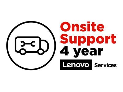 Lenovo Onsite Upgrade - contrat de maintenance prolong - 4 annes - sur site