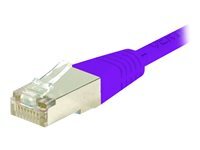 Cordon RJ45 catégorie 6 S/FTP violet - 15 m