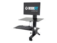 Ergotron WorkFit-S Single HD Workstation with Worksurface Standing Desk - kit de montage - pour cran LCD/clavier/souris