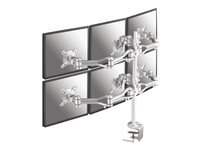 Neomounts FPMA-D1030D-6 kit de montage - pleine action - pour 6 crans LCD - argent