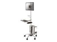 Newstar Argent Chariot Pour Pc/Moniteur Neomounts Fpma-Mobile1800 25,4 Cm (10) - 68,6 Cm (27) Inclinable, Mobile - Image 3