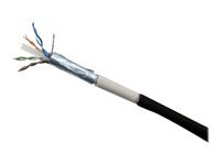 Cordon RJ45 tanche catgorie 6 F/UTP noir - 20 m