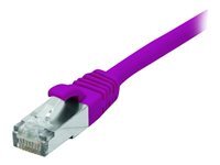 Cordon RJ45 catgorie 6 F/UTP LSOH snagless violet - 1 m