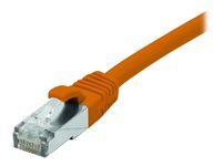 exertis Connect - Cordon de raccordement - RJ-45 (M) pour RJ-45 (M) - 5 m - blindé F/UTP - CAT 6 - sans halogène, sans crochet - orange
