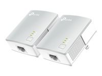 TP-Link TL-PA4010 KIT - Kit d'adaptation pour courant porteur - HomePlug AV (HPAV) - Branchement mural (pack de 2)