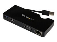 Startech.com Mini Station D'accueil / Mini-Dock Usb 3.0 Universelle Pour Pc Portable - Réplicateur De Ports Hdmi Ou Vga, Gbe, Usb 3.0 - Station D'accueil - Usb - Image 3