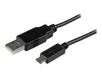 StarTech.com Cable De Charge / Synchronisation Mobile Usb A Vers Micro B Slim 15 Cm Cordon Usb 2.0 Pour Smartphone / Tablette M/M Cable Usb 15 Cm 15Cm Noir de Inmac Wstore