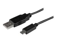 StarTech.com Cable De Charge /Synchronisation Mobile Usb A Vers Micro B Slim De 2 Cordon Usb 2.0 Pour Smartphone / Tablette M/M Cable Usb 2 2M Noir de Inmac Wstore