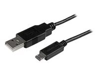 StarTech.com Cable De Charge /Synchronisation Mobile Usb A Vers Micro B Mince De 0,5M Cordon Usb Pour Smartphone / Tablette M/M Cable Usb 50 Cm Taille 2.0 Noir de Inmac Wstore - Image 1