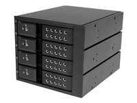 StarTech.com Rack amovible / Backplane sans tiroir pour 4x HDD SAS II/SATA III 6Gb/s de 3,5 avec échange à chaud - Aluminium