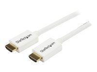StarTech.com Cable HDMI haute vitesse Ultra HD 4k x 2k de 3m - Cordon HDMI vers HDMI CL3 pour installation murale - M/M - Blanc - cable HDMI - 3 m