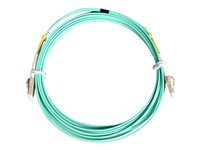 StarTech.com (30Ft) Lc/Upc To Lc/Upc Om3 Multimode Fiber Optic Cable, Full Duplex 50/125Aâµm Zipcord Fiber Cable, 100G Networks, Lommf/Vcsel, <0.3Db Low Insertion Loss Lszh Fiber Patch Cord Cordon De Raccordement 10 10M Turquoise de Inmac Wstore - Image 1