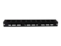 StarTech.com Panneau de gestion de câbles - STARTECH - CMDUCT1UX - 1U - Guide avec couverture