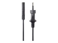 StarTech.com Cordon d'alimentation bipolaire standard EU vers IEC 320 C7 1m pour PC portable - Cable secteur europeen vers C7 - M/F - Noir - cable d'alimentation - power IEC 60320 C7 pour Europlug - 1 m