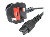 StarTech.com Cordon D'alimentation En Trefle Bs1363 Vers Iec 320 C5 Pour Pc Portable Cable Secteur Tripolaire Gb Vers C5 M/F Cable D'alimentation Iec 60320 C5 Pour Bs 1363 1 1M Noir de Inmac Wstore