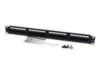 StarTech.com 24 Port 1U Rackmount Cat 6 110 Patch Panel - 24 port Network Patch Panel - RJ45 Ethernet 110 type Rack Mount Patch Panel 1U (C6PANEL24) - tableau de connexions - 1U