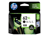 HP 62XL -  rendement lev - noir - original - cartouche d'encre