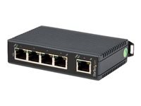 StarTech.com Switch Ethernet industriel non gere a 5 ports - Commutateur 10/100 a montage sur rail DIN - Switch reseau - commutateur - 5 ports - non gere