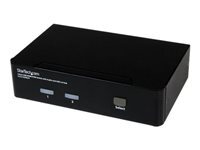 StarTech.com Commutateur KVM HDMI USB 2 ports avec audio et concentrateur USB 2.0 - commutateur ecran-clavier-souris/audio/USB - 2 ports