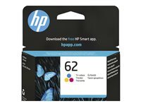 HP 62 couleur cyan jaune original cartouche d'encre