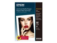 Epson Archival Matte Paper - papier - mat - 50 feuille(s) - A4 - 189 g/m²