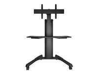Chief Fusion Large Height Adjustable Mobile TV Cart - For Displays 42-86 - Black chariot - pour systeme de visioconference - noir