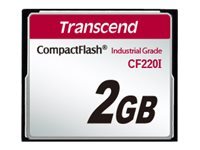 Transcend CF220I Industrial Temp - carte memoire flash - 2 Go - CompactFlash