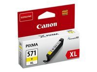 Canon CLI-571Y XL - a rendement eleve - jaune - original - reservoir d'encre