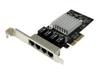StarTech.com Carte réseau PCI Express à 4 ports Gigabit Ethernet avec chipset Intel I350 AM4 Adaptateur NIC PCIe GbE Adaptateur réseau PCIe x4 profil bas 1GbE 1000Base T pour... - vue 4