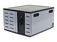 Ergotron Zip12 meuble de rangement - pour 12 tablettes / notebooks - charge - noir, argent