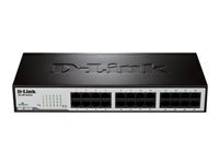 D-Link DES 1024D - commutateur - 24 ports - non gere - Ordinateur de bureau, Montable sur rack