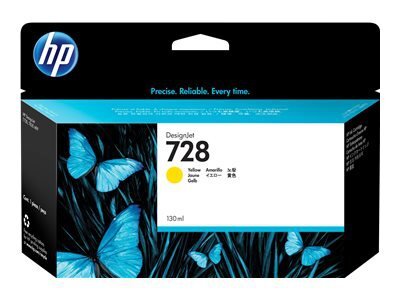 HP 728 - jaune - encre  colorants - original - DesignJet - cartouche d\'encre