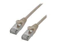 MCL - Cordon de raccordement - RJ-45 (M) pour RJ-45 (M) - 20 m - paire torsadée écrantée (F/UTP) - CAT 6 - moulé, sans crochet, bloqué - gris