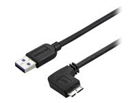 StarTech.com Cable Micro Usb Slim Cordon Usb-A Vers Micro-B A Angle Droit De 2 Usb 3.1 Gen 1 (5 Gb/S) M/M Cable Usb Micro-Usb De Type B Pour Usb Type A 2 Taille 3.0 de Inmac Wstore