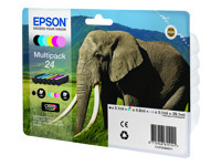Epson 24 Multipack - pack de 6 - noir, jaune, cyan, magenta, magenta clair, cyan clair - originale -