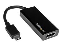 StarTech.com Adaptateur video USB-C vers HDMI - Convertisseur Type-C vers HDMI - Compatible Thunderbolt 3 - 4K 30 Hz - Noir (CDP2HD) - adaptateur video externe - noir
