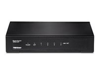 TRENDnet TEG S51SFP Commutateur non géré 4 x 101001000 + 1 x Gigabit SFP fixation murale Conformité TAA