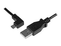 StarTech.com Cable De Charge Et Synchronisation Micro Usb De 1 Cordon Usb-A Vers Micro-B A Angle Gauche M/M 0,25 Mmâ² Cable Usb Micro-Usb De Type B Pour Usb 1 1M de Inmac Wstore