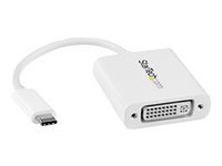 StarTech.com Adaptateur video USB Type-C vers DVI - Convertisseur USB-C vers DVI-I - M/F - 1920x1200 - Blanc (CDP2DVIW) - adaptateur video externe - blanc