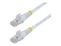 Cable réseau StarTech Cat5e 3m blanc RJ45 sans accroc PoE - Image 3