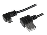 StarTech.com Cable Usb A Vers Micro B De 1 Avec Connecteurs Coudes A Angle Droit Cordon Micro Usb M/M Cable Usb Micro-Usb De Type B Pour Usb 1 1M Noir de Inmac Wstore