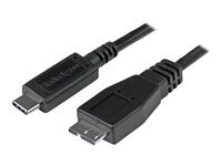 StarTech.com Cable Usb-C Vers Micro-B De 1 Cordon Usb C Vers Micro B Usb 3.1 M/M Cable Usb De Type-C 24 Pin Usb-C Pour Micro-Usb De Type B 1 1M Noir de Inmac Wstore