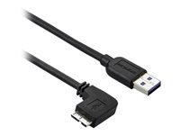 StarTech.com Cable Micro Usb Slim Cordon Usb-A Vers Micro-B A Angle Gauche De 1 Usb 3.1 Gen 1 (5 Gb/S) M/M Cable Usb Micro-Usb De Type B Pour Usb Type A 1 Taille 3.0 de Inmac Wstore