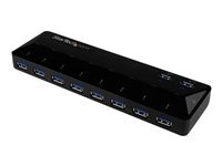 StarTech.com Hub USB 3.0 a 10 ports avec ports de charge et synchronisation - Concentrateur USB avec ports de charge rapide - 2x 1,5 A - commutateur de partage des peripheriques USB - 10 ports