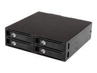 StarTech.com Backplane pour 4 disques durs SAS II / SATA III 6 Gb/s de 2,5 - Rack mobile 4x HDD / SSD avec echange a chaud - boîtier de stockage