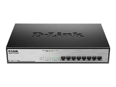 D-Link DGS 1008MP - commutateur - 8 ports - non gr - Montable sur rack